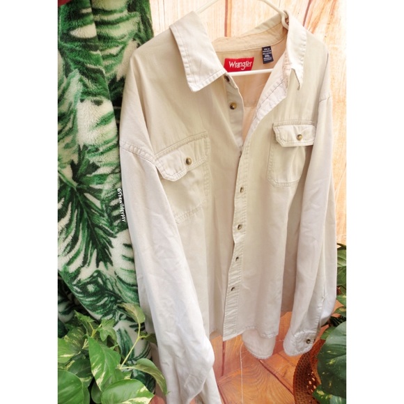 Vintage wrangler oversized neutral cream shacket 🍄 - Picture 3 of 7